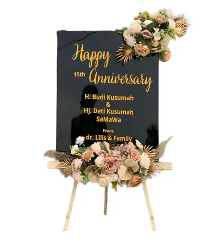 Papan Bunga Akrilik Jlubang